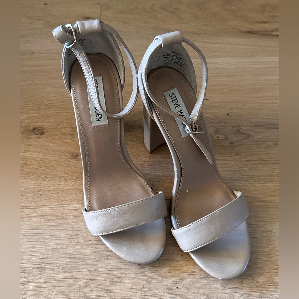 Steve Madden Blush Ankle-Strap Block Heel Sandals